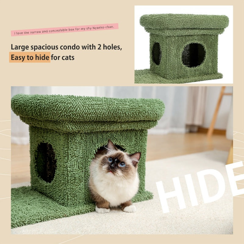 2 IN 1 Cactus Cat Tree Cat Tower