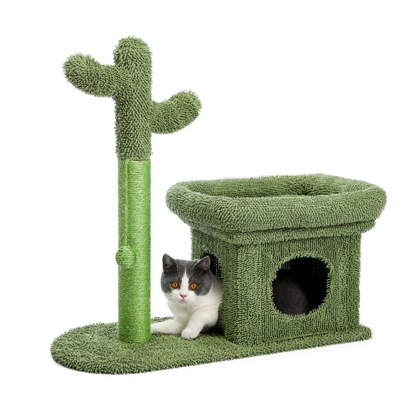 2 IN 1 Cactus Cat Tree Cat Tower