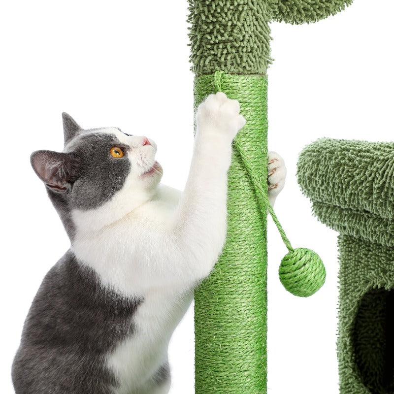 2 IN 1 Cactus Cat Tree Cat Tower