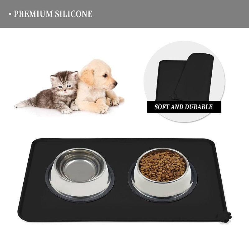 Silicone Dog Cat Bowl Mat Non-Stick Food Pad